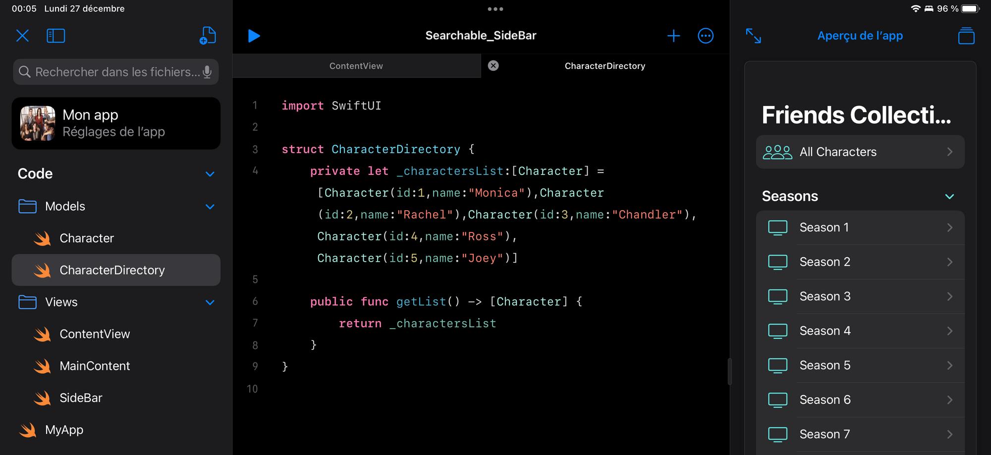 Créer une app depuis Swift Playgrounds 4